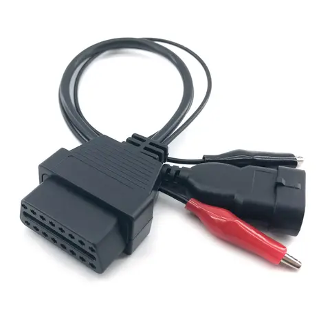 OBD2 Connector Adapter For Fiat/Alfa/Lancia 3 Pin to 16 Pin OBDII Auto Car Cable For Fiat 3pin Female Extension Diagnostic Cable