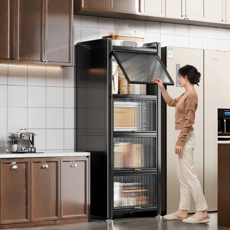 Modern Metal Kitchen Cabinets Multi-layer Storage Cabinet Floor Racks Multifunctional Muebles De Cocina Furniture ZT50KC