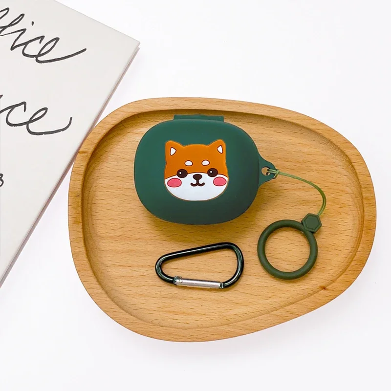 Casing Kartun untuk Soundcore Liberty 4 Casing Silikon Cincin Pelindung Antijatuh Aksesori Penutup Earphone Kotak Earphone