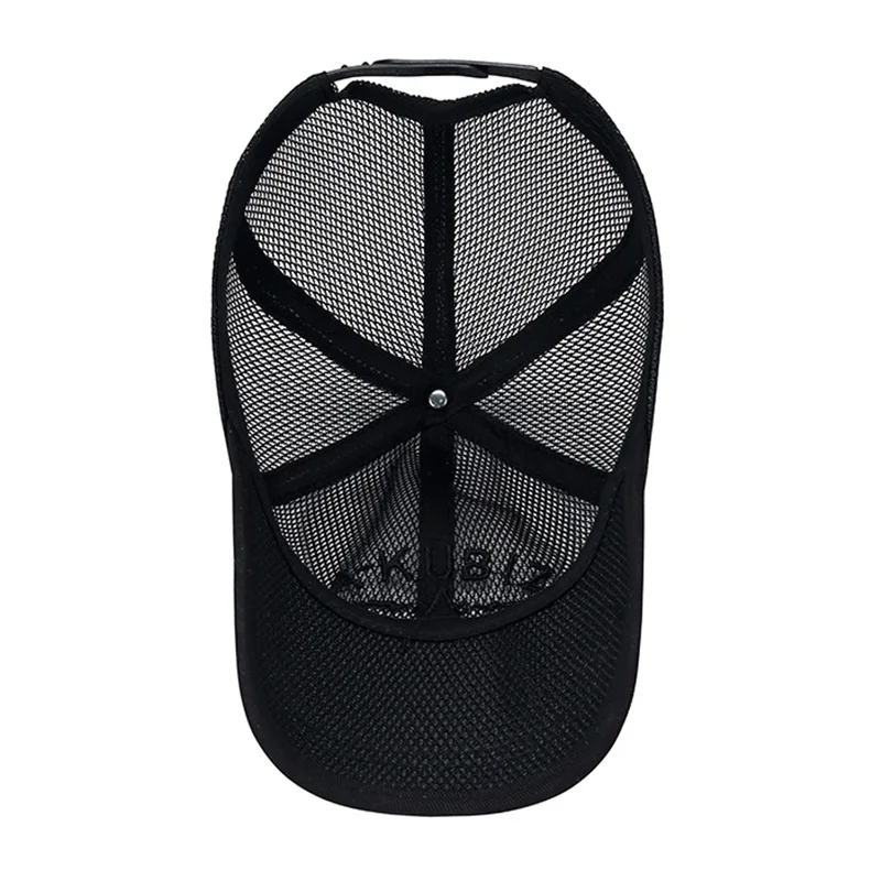 Gorra de béisbol de secado rápido para hombre y mujer, sombrero de sol ajustable, informal, transpirable, de malla, venta al por mayor, para verano