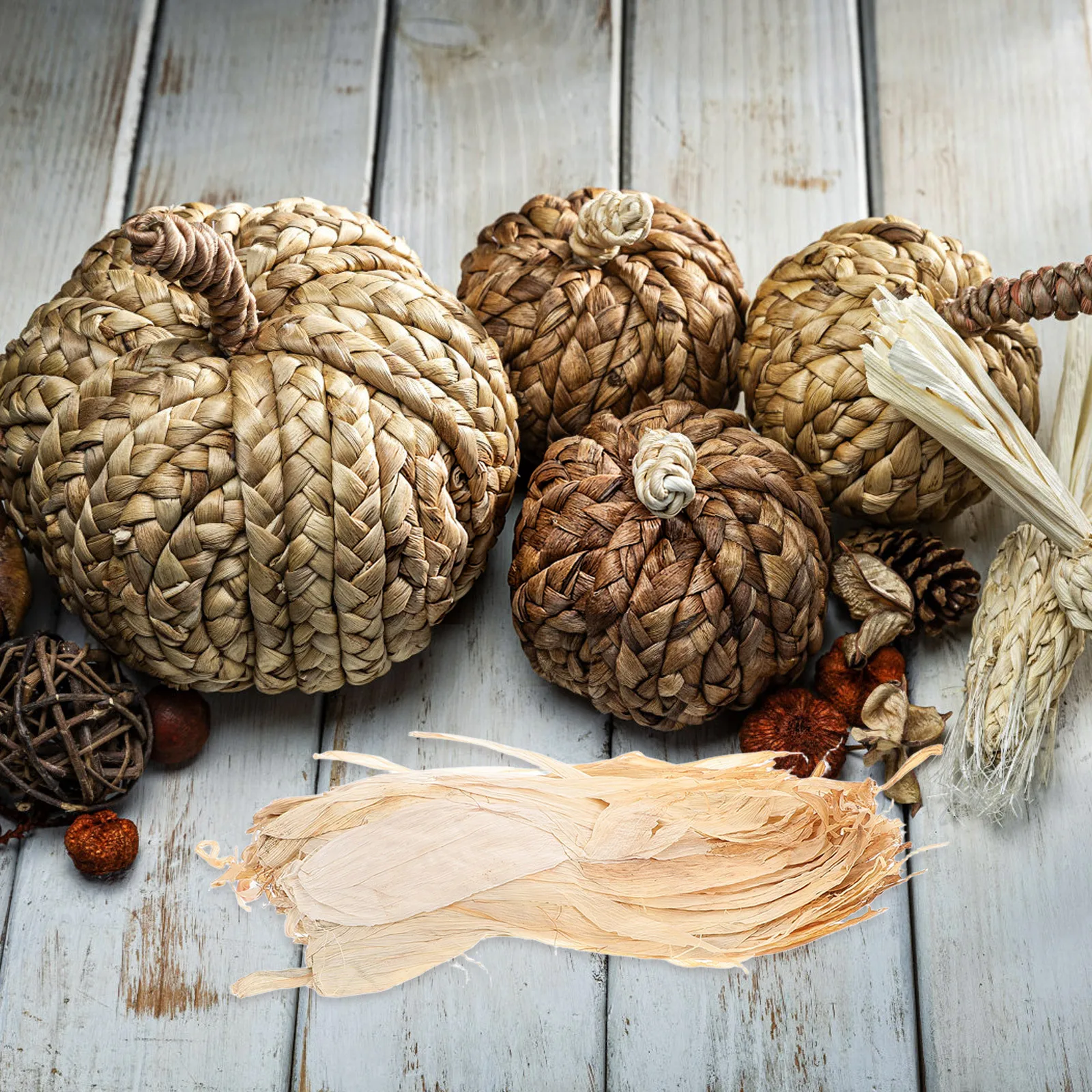 

1 Bag Hand Woven Corn Husk Material Natural Craft Slipper Hat Making Supplies Multi Use DIY Weaving Accessories