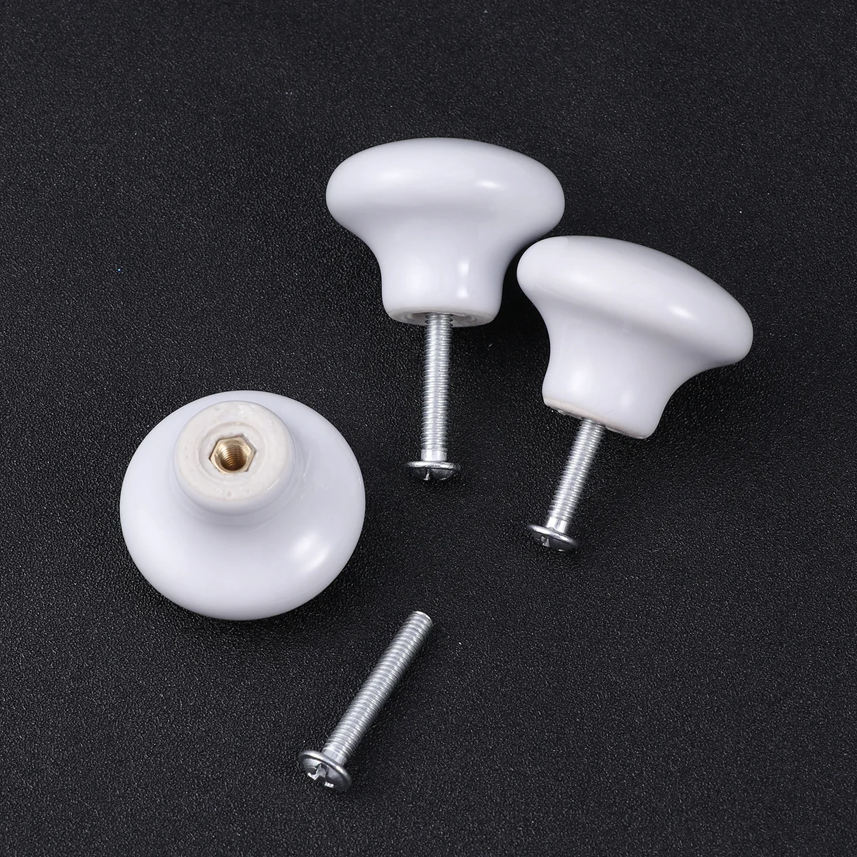 

5Pcs Durable Hard Ceramic Drawer Bin Chest of Drawers Knobs 350x350x200cm White Round Door Knob Round Drawer Knobs