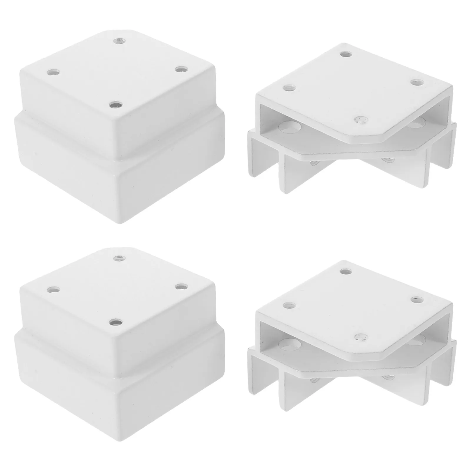Right Angle Corner Clamp 4Pcs Aluminum Alloy Glass Panel Clips for 8 to 12mm Aquarium Fish Tank Reinforcement