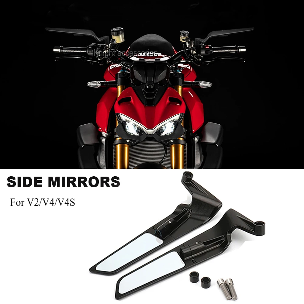 For Ducati Streetfighter V4 S V4S STREETFIGHTER V2 Motorcycle Accessories Side-Mirror Wind Wing Side Rearview Reversing Mirror