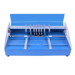 NEW Electric paper creasing machine Electric folding machine paper creaser Scorer paper Cutter perforating machine 220V