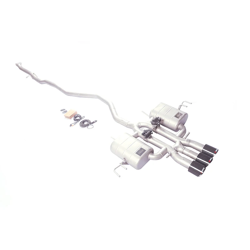 OEM High Performance Quad Stainless Steel Exhaust Pipes for Honda Civic Type-R FL5 2.0T Ss304 Full Exhaust Pipes