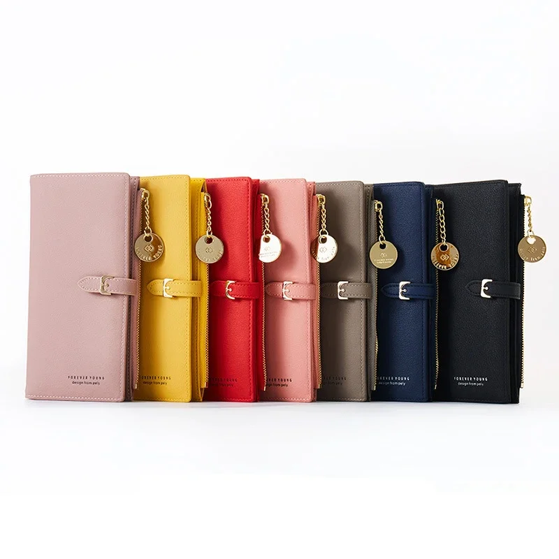 New Women PU Leather Wallets Female Long Hasp Purses Large Capacity Money Bag Phone Pocket Multifunction Clutch Coin Card Holder