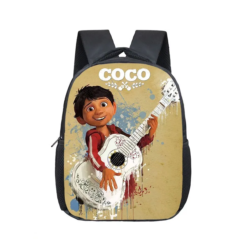 12 inch Hot Disney Coco Kindergarten Backpack Children School Bag Toddler Bag for Fashion Kids School Bookbags Gift