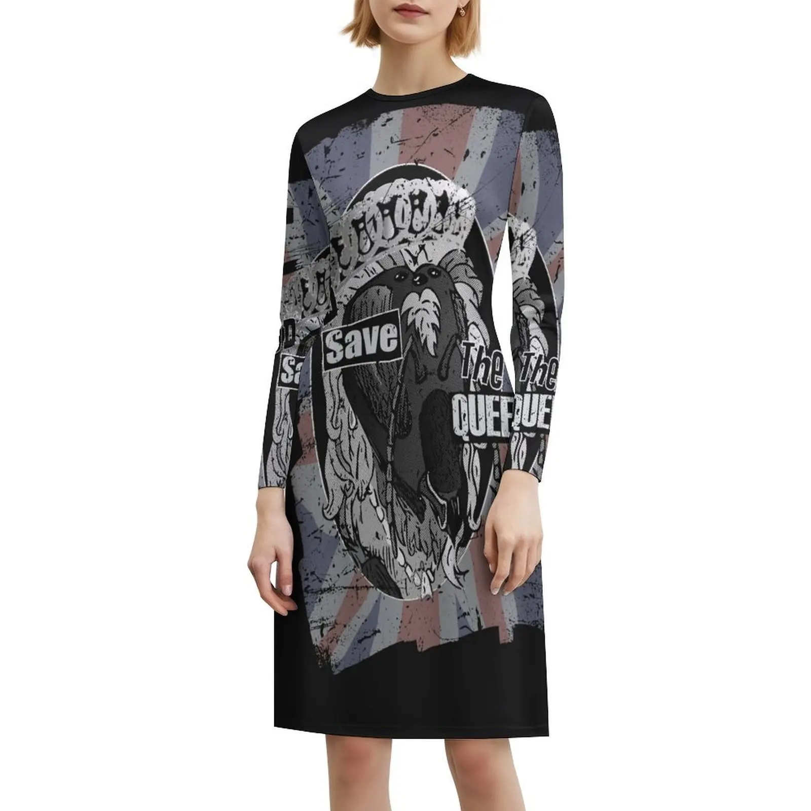 فستان بوهيمي عتيق من God Save The Queen Bee بأكمام منتفخة أو خيارات بدون أكمام للنساء فستان Punk Bee Honey Queen God Save #6