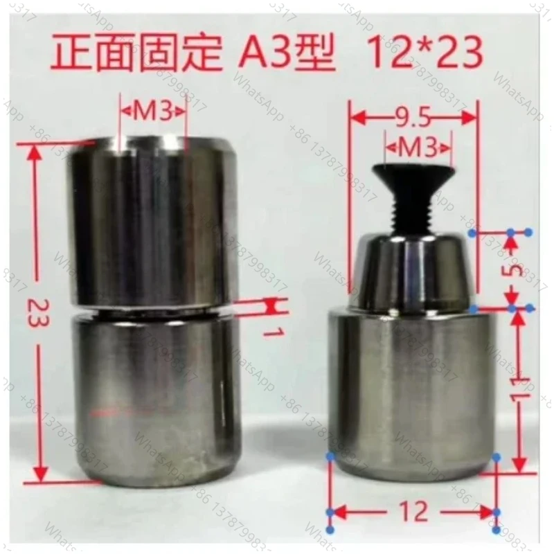 5pcs A3 Precision Positioning Column AIII Type Taper Positioner Fine Positioning Round Slope Positioning Pin Location Pillar