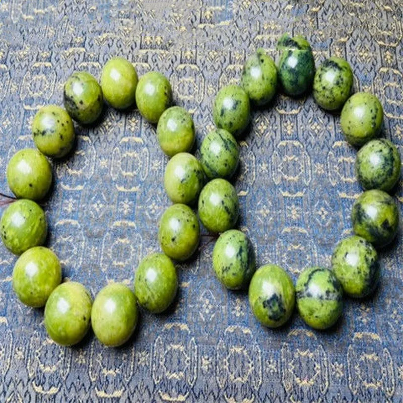 Natural Jade Tibetan Jade Medicine King Stone Bracelet Yellow Green Active Magnetic Therapy Male and Female Health Care Jewelry