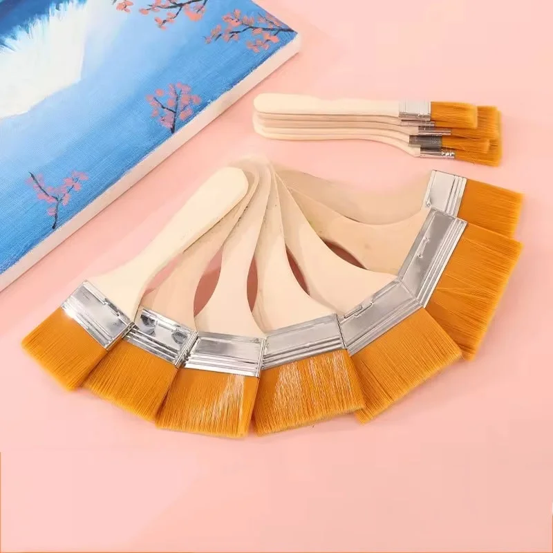 12Pcs Memory Nylon Paint Brushes Watercolor Drawing Pen Set For Canvas Board Tools Durable Artist Supplies Drawing Tool Set Pack