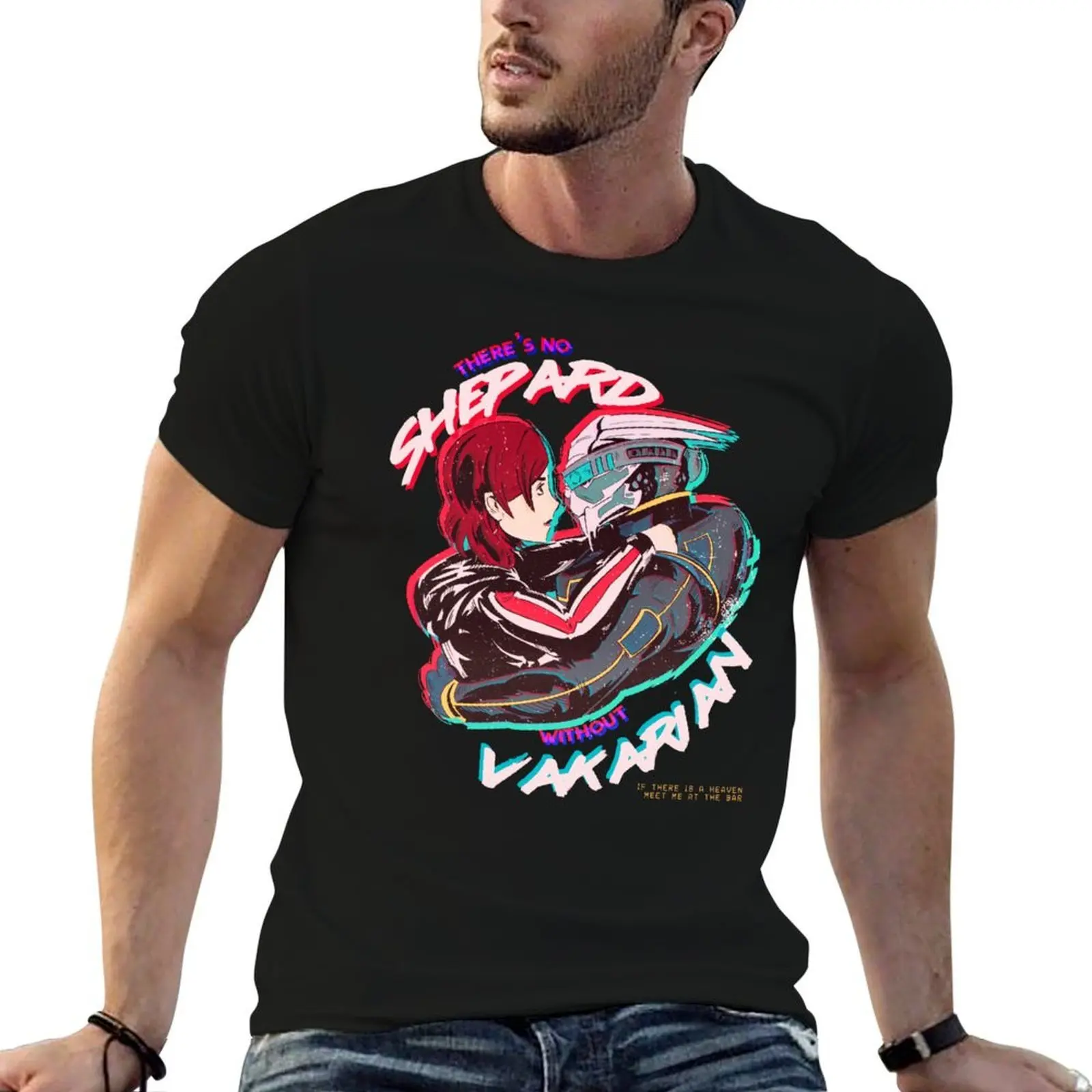 No Shepard Without (Garrus) Vakarian T-Shirt for a boy anime figures mens clothes