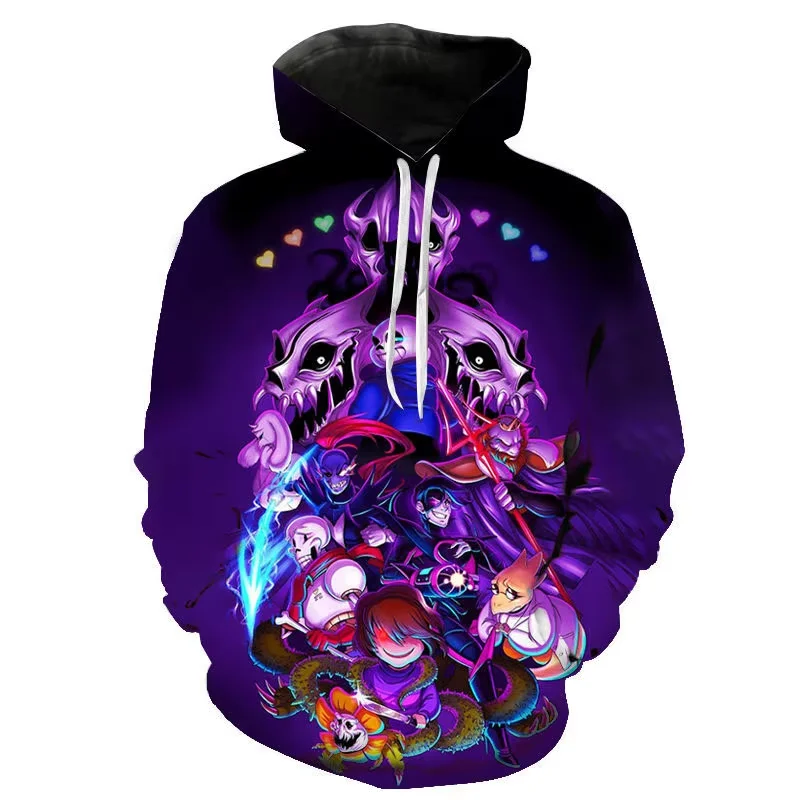 Autumn Undertale 3D Print Hoodies Game Sweatshirts Men Women Fashion Oversized Hoodie Pullovers Kids Hip Hop Tracksuit Clothing