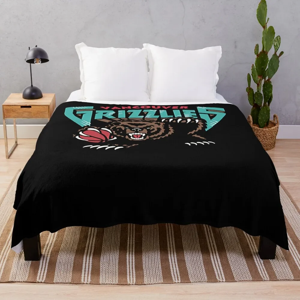 

Vancouver Grizzlies Logo Essential Throw Blanket For Sofa Thin Single Blankets