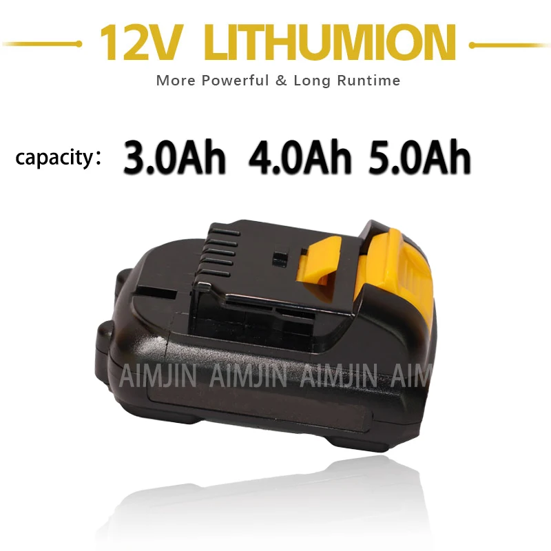 

For DEWALT 12V 3Ah/4Ah/5Ah lithium-ion rechargeable battery DCB120 DCB121 DCB125 DCB119 DCR020-GB DCF815D2 electric tool battery