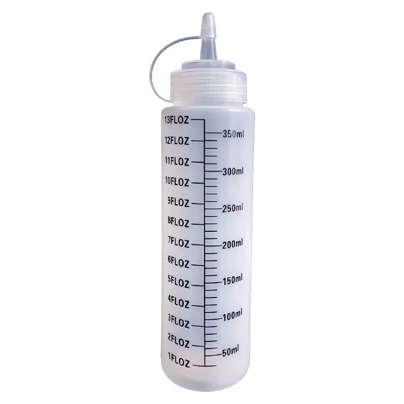 Quetschflasche mit Nadelnotenskala, zusammendrückbare, nachfüllbare, leere Flasche mit auslaufsicherem Aufbewahrungsbehälter für Reisekosmetik
