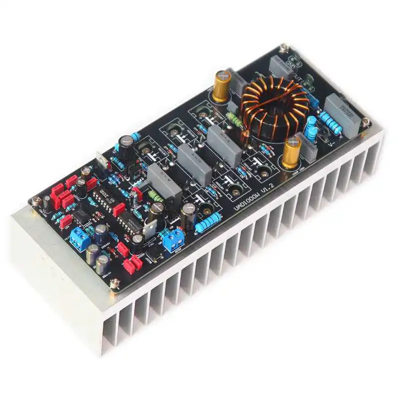 BAHOD UAD1000W Mono High Power Digital Amplifier Board Class D HiFi High Fidelity Audio Amplifier Board with Heat Sink