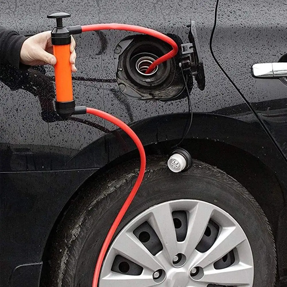 Car Oil Pump Pumping Oil And Gas With Siphon Pipe Hand Pipe Extractor Syringe Inflatable Vacuum Manual Pump Sucking Gun Pum L8N4 - Image 2