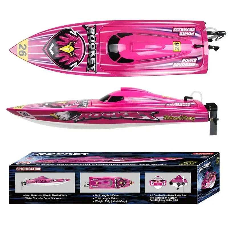 RC High-speed Brushless Speedboat Electric Remote Control Boat Model Toy Gift Finished Boat Model Water-cooled Racing Boat