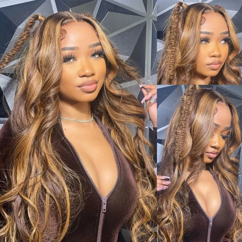 

Новый европейский и американский стиль: парик с центральным пробором, цветными прядями, длинными кудрявыми волосами, синтетический, оптом