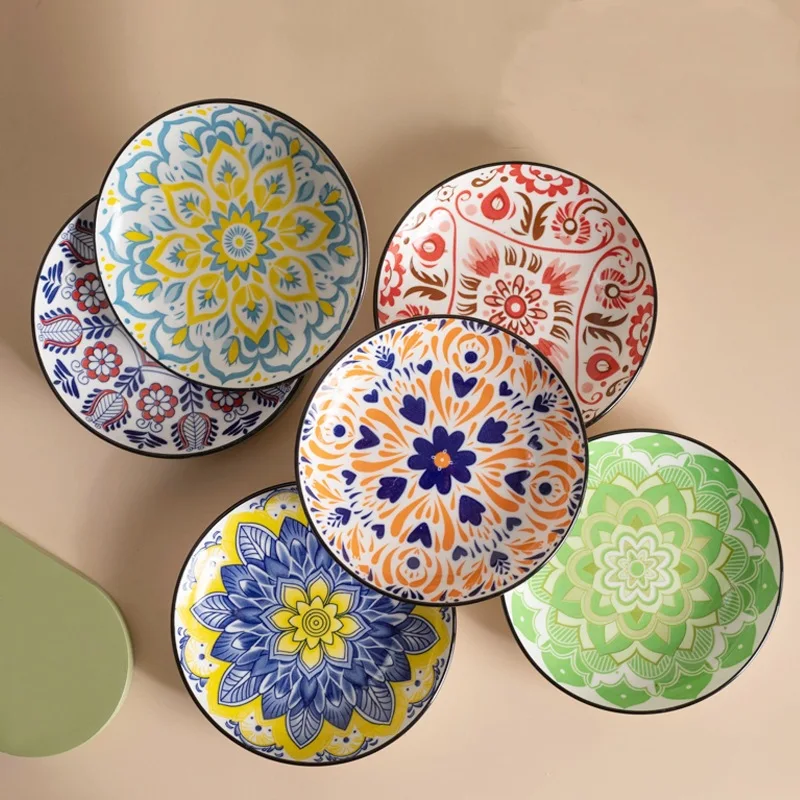 

Новая керамическая миска для кошек, богемная тарелка, миска для корма для собак, противоскользящая, экологически чистая и безопасная кормушка для собак, кошек, товары для домашних животных