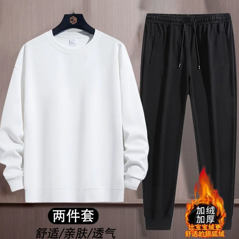 

Мужская одежда, рубашка с капюшоном, осень-зима, комплект из 2 предметов, футболки с капюшоном, модный тренд, модный базовый слой для отдыха, молодежная домашняя одежда, новинка