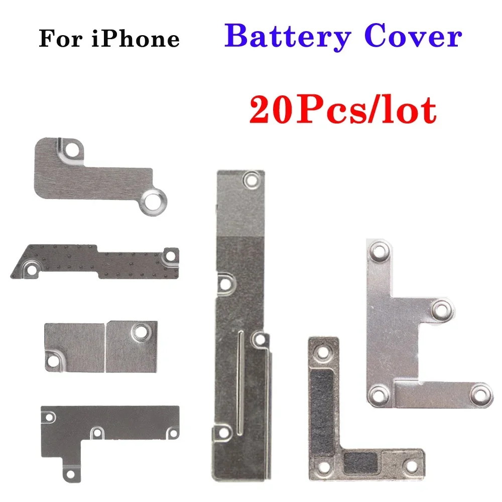 20 Stuks Batterij Slot Bevestiging Spacer Metalen Plaat Cover Beugel Houder Voor Iphone 5 5S Se 6S 7 8 Plus X Xr Xs 11 12 Pro Max Mini