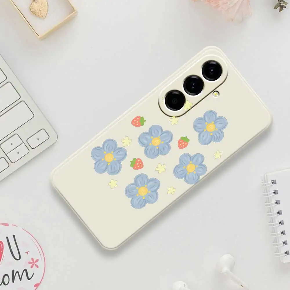 Small Fresh Flower Phone Case For Samsung Galaxy A56 A32 A23 A22 5G A32 A23 4G A55 A54 A53 A52 A51 A35 A34 A31 A25 Soft Cover
