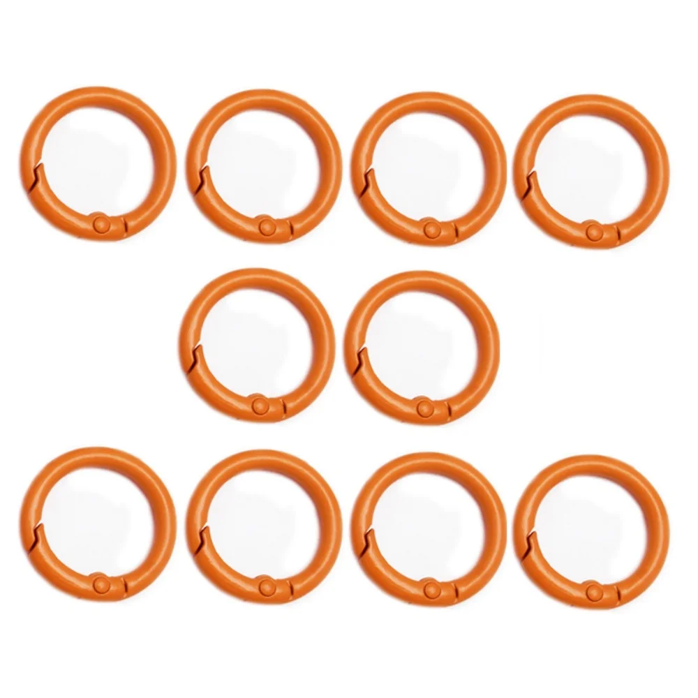 10Pcs Alloy Trigger Round Snap Buckle for Keychain DIY