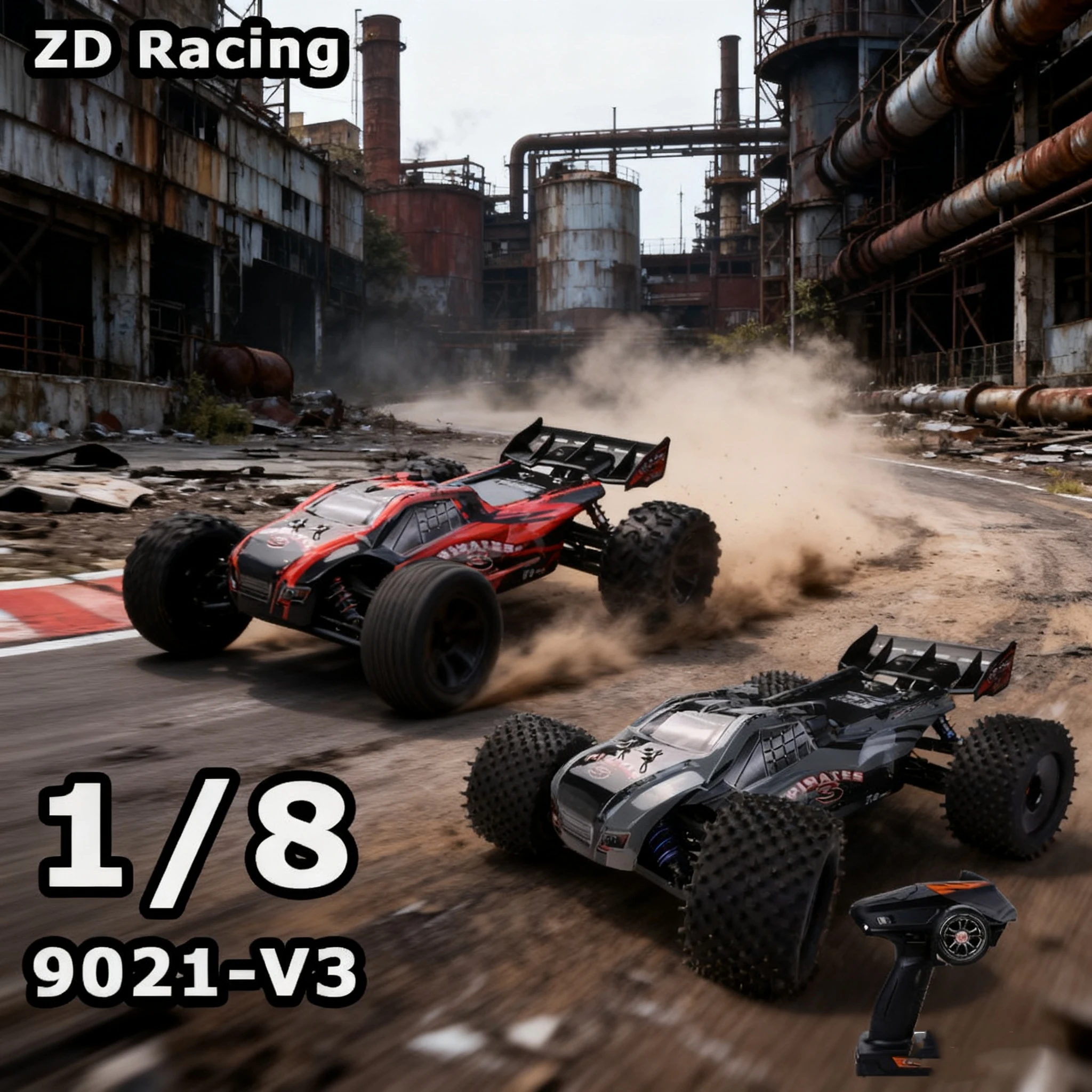 ZD 레이싱 9021-V3 1/8 2.4G 4WD 90km/h 브러시리스 RC카 전기 트러기 차량 충격 방지 시스템 RTR/KIT 장난감 자동차