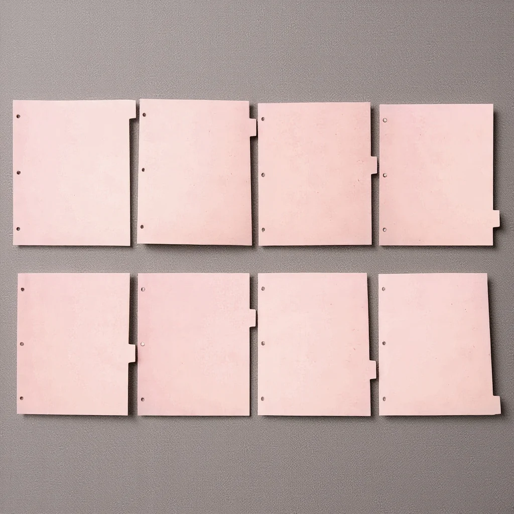 

8 Sheets Binder Paper Dividers with Tabs Plastic Page Divider for 3 Rings Binder Folder Divider for Document Sorting