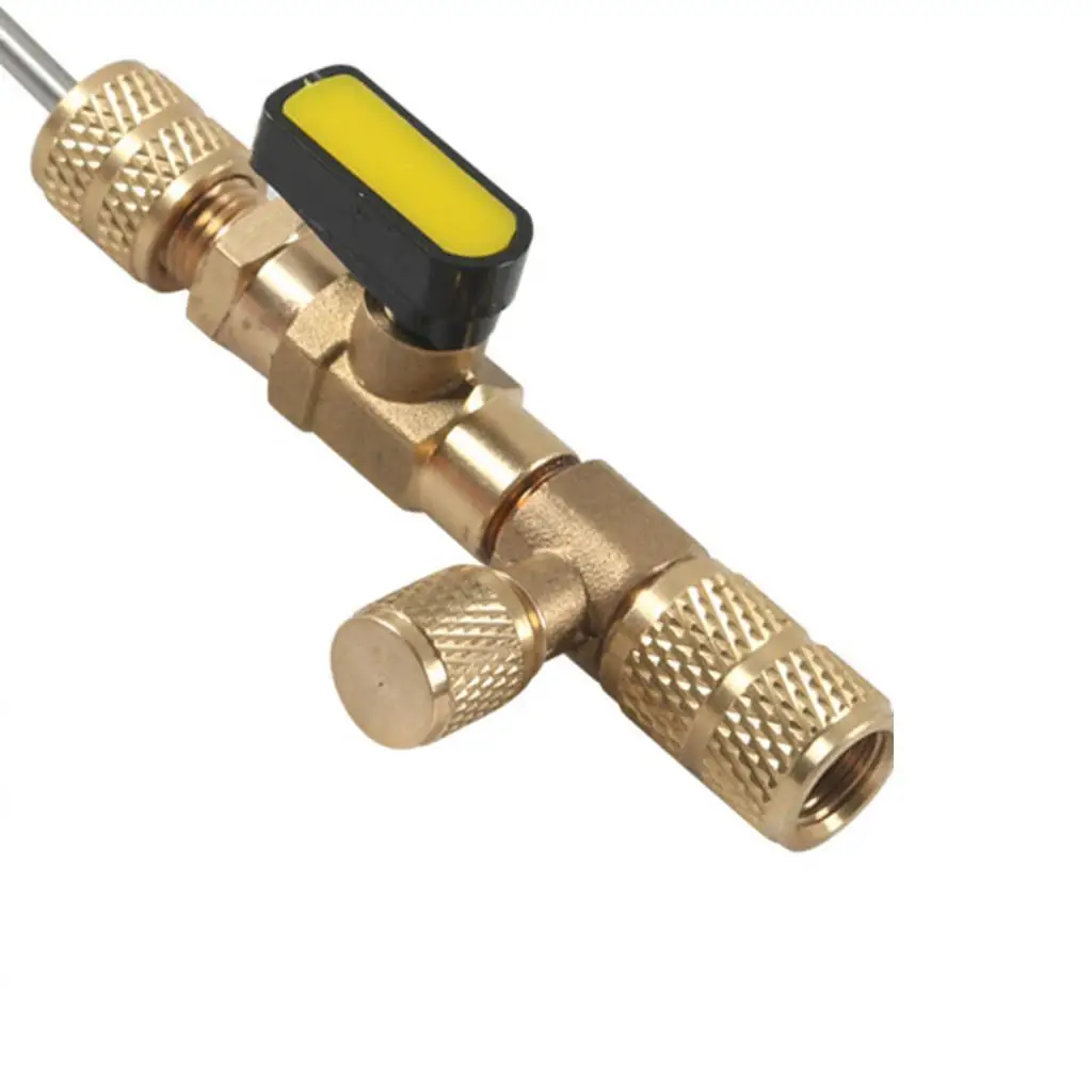 Valve Core Remover Installer Tool Dual Size SAE 1/4 5/16 for R410 AC Simple Installation