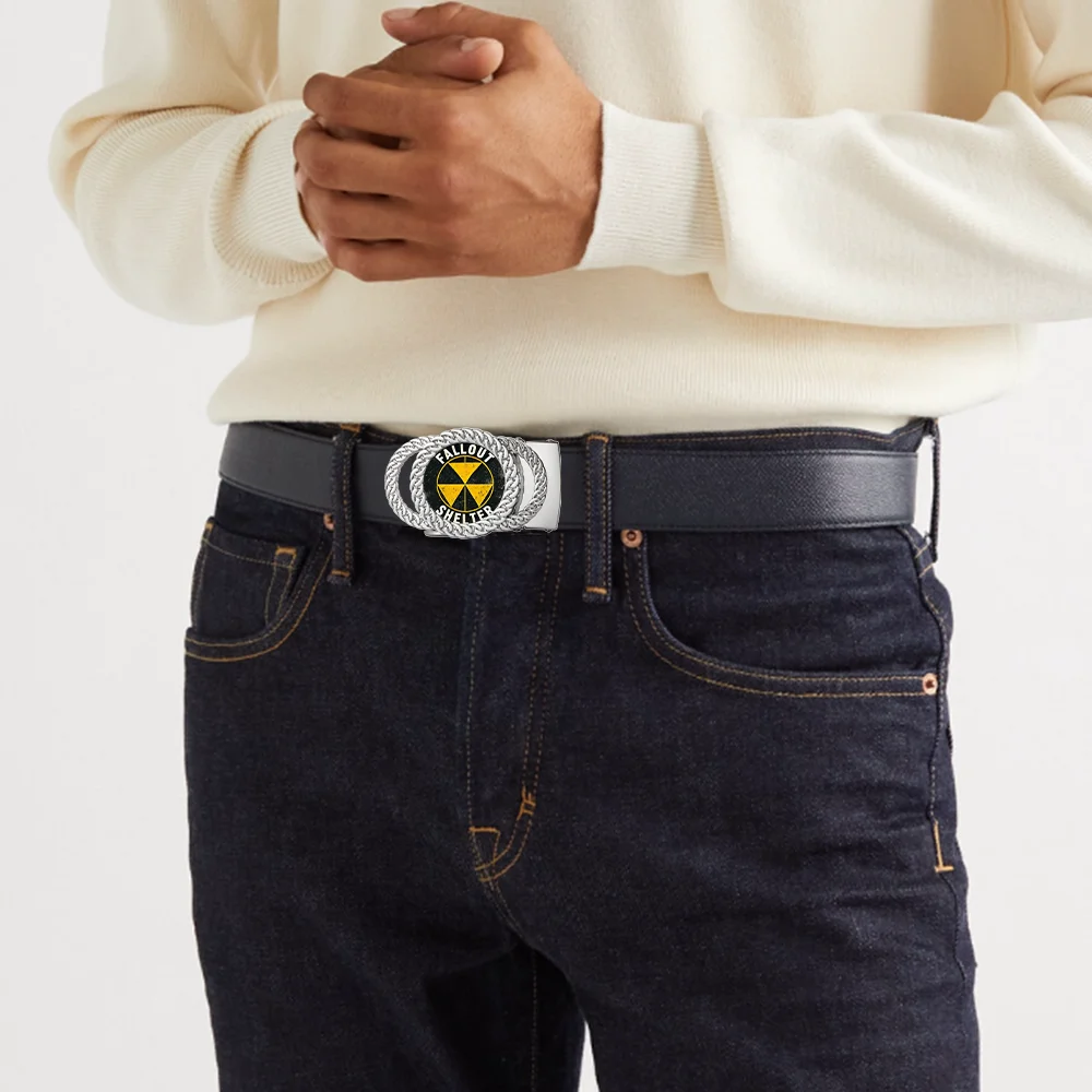 Radiation shelter automatic ratchet belt buckle fashion personalized waist accessory best gift for friends