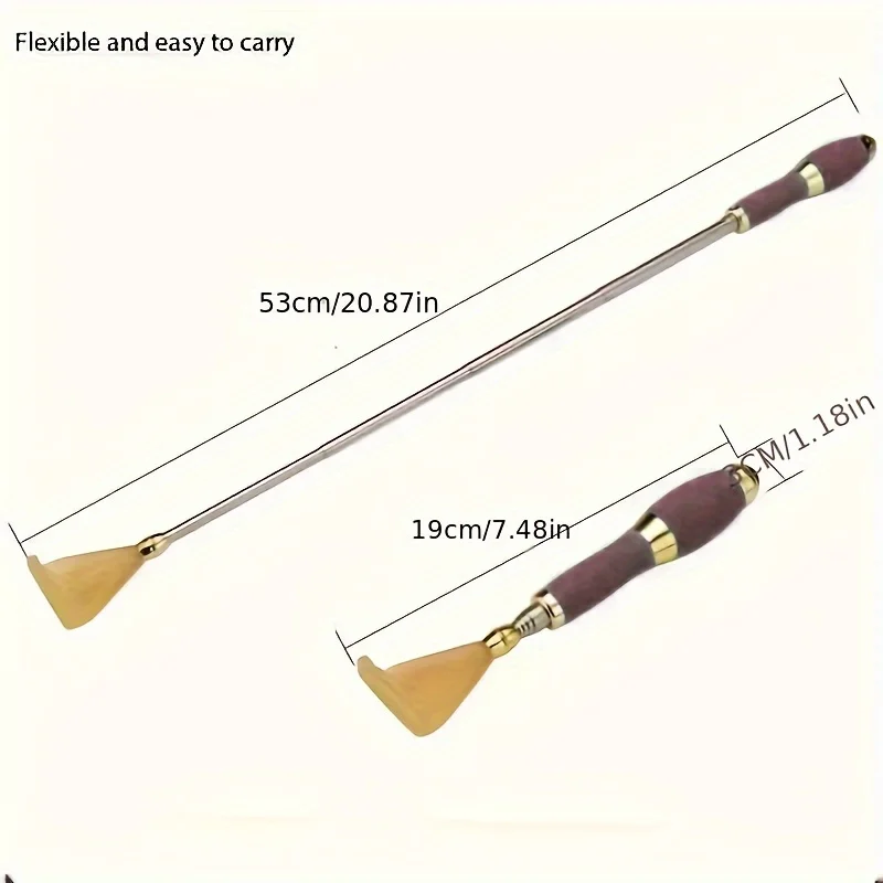 1 قطعة المحمولة الظهر هرش تلسكوبي خدش مدلك الظهر مكشطة دغدغة حكة الجسم خدش عصا مع الكرة المغناطيسية #4
