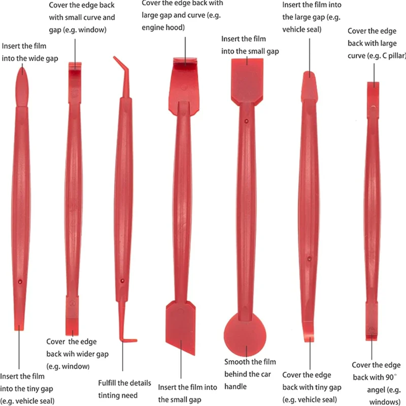 Автомобильные аксессуары, набор инструментов для установки, набор ракелей, скребок, тонировочная пленка для окон, наклейки на автомобиль