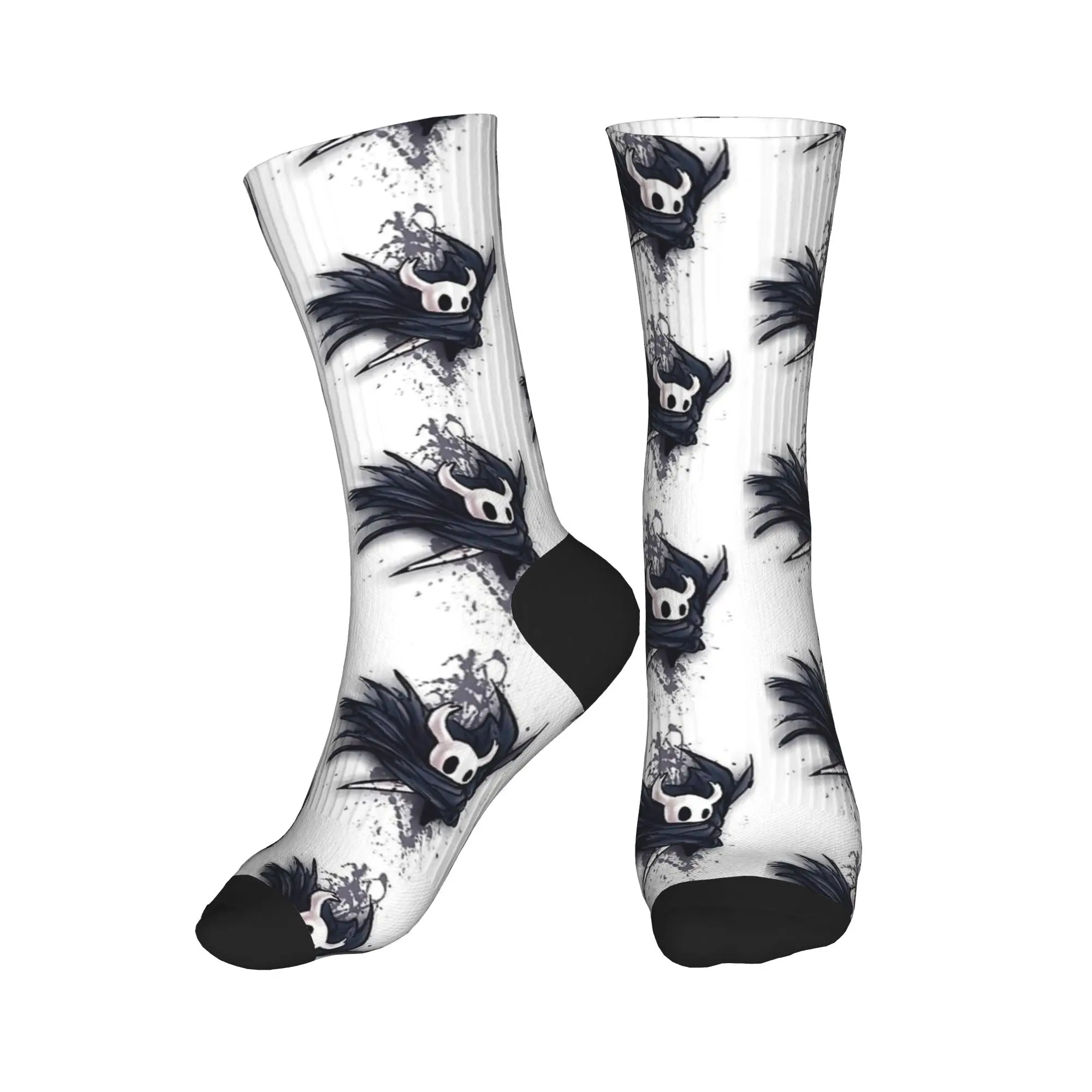 Graphic Hollow Knight Socks  Non Skid Stockings Women Men High Quality Running Socks Autumn Funny Graphic Socks