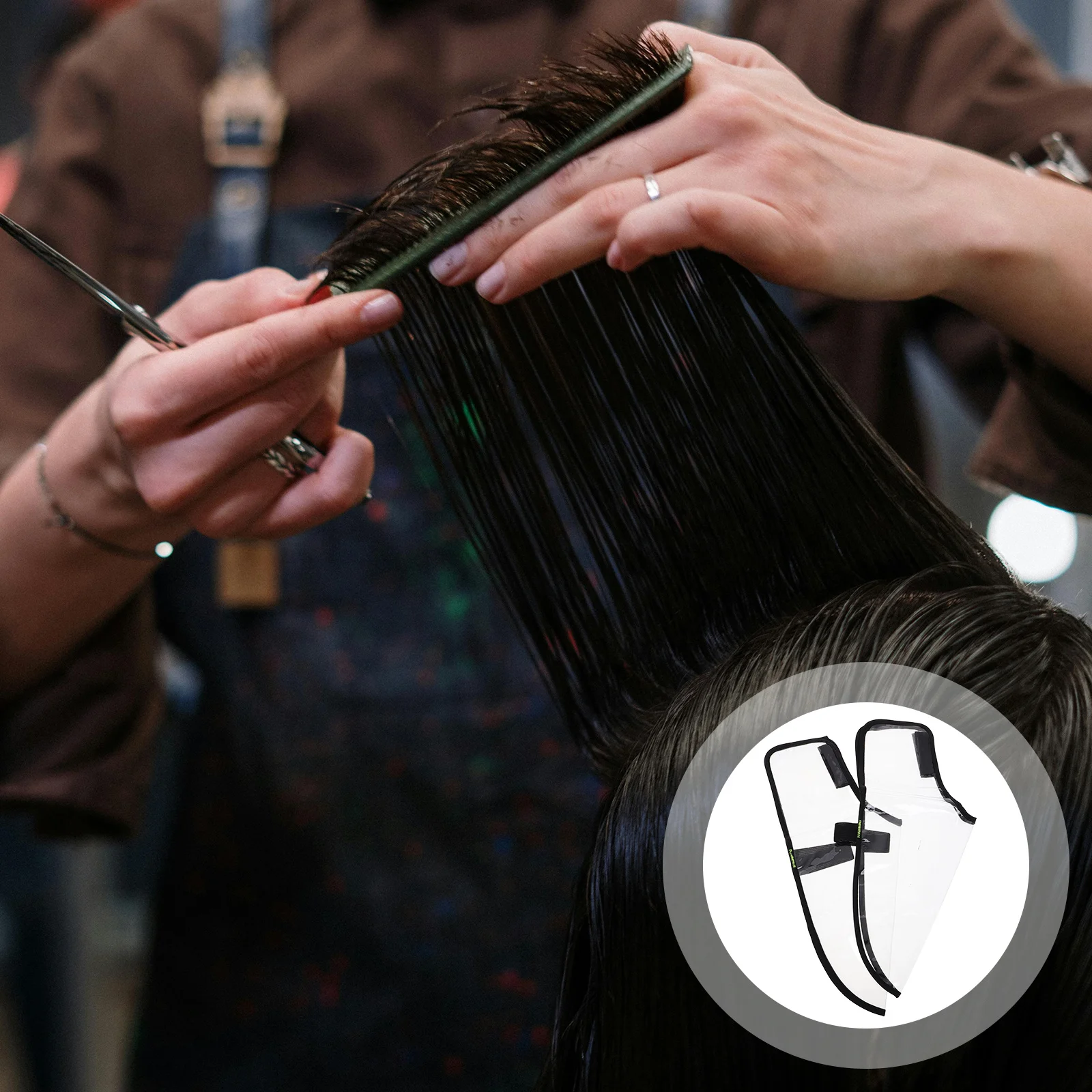 

Transparent Hair Salon Shoes Cover Breathable PVC Barber Shoe Protector Reusable Haircut Protection for Hairdressers