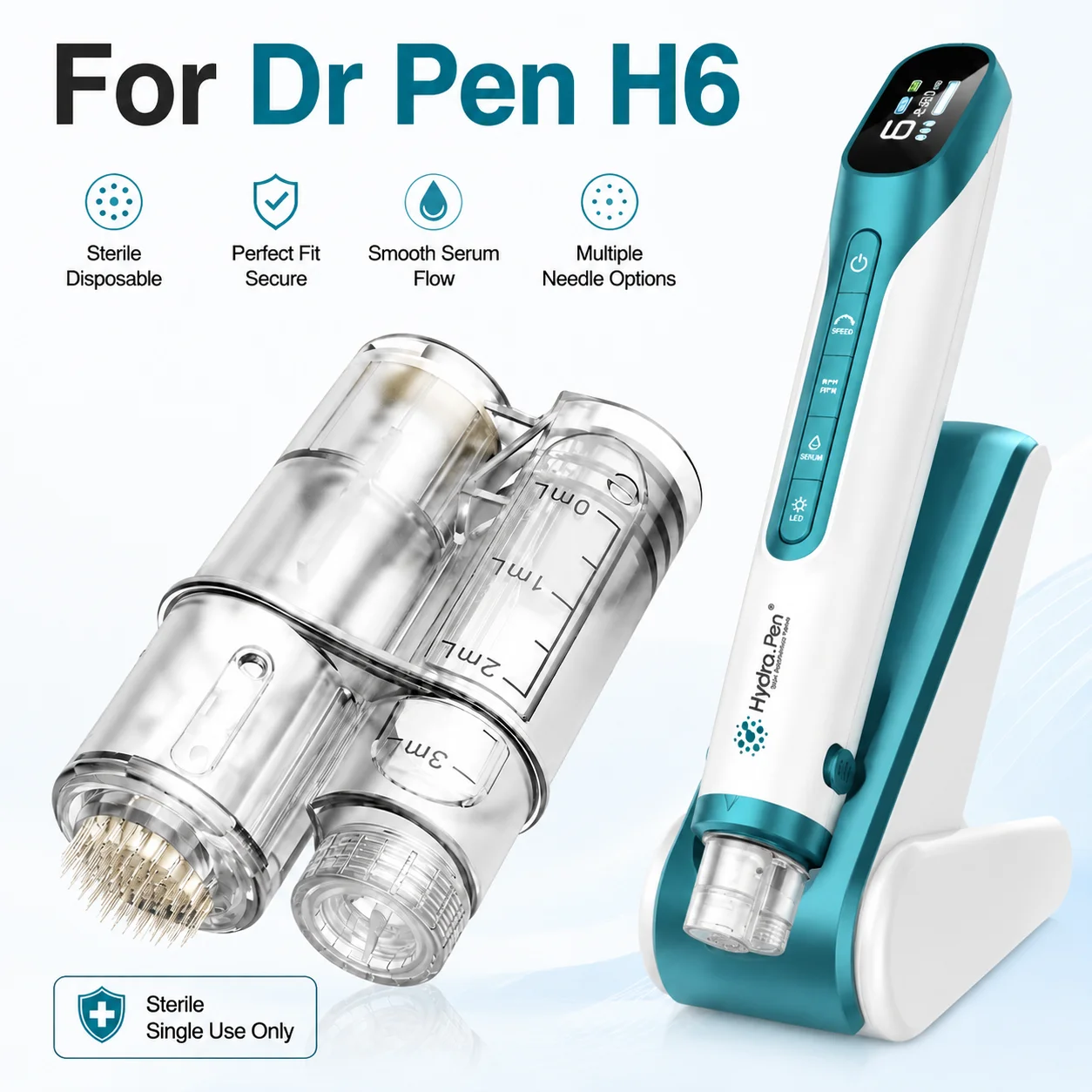 dr-pen-h6交換用カートリッジ-18-36-42ピン-ナノニードル-滅菌済み使い捨てチップ-ハイドラペンh6-マイクロニードリング対応