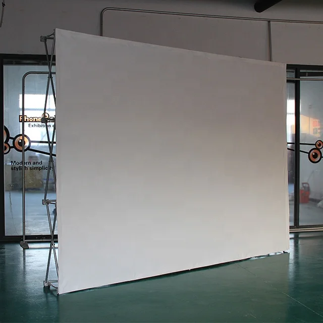 150 inch cinema easy to assemble mesh soft PVC material SEG mounting pop-up frame projection screen