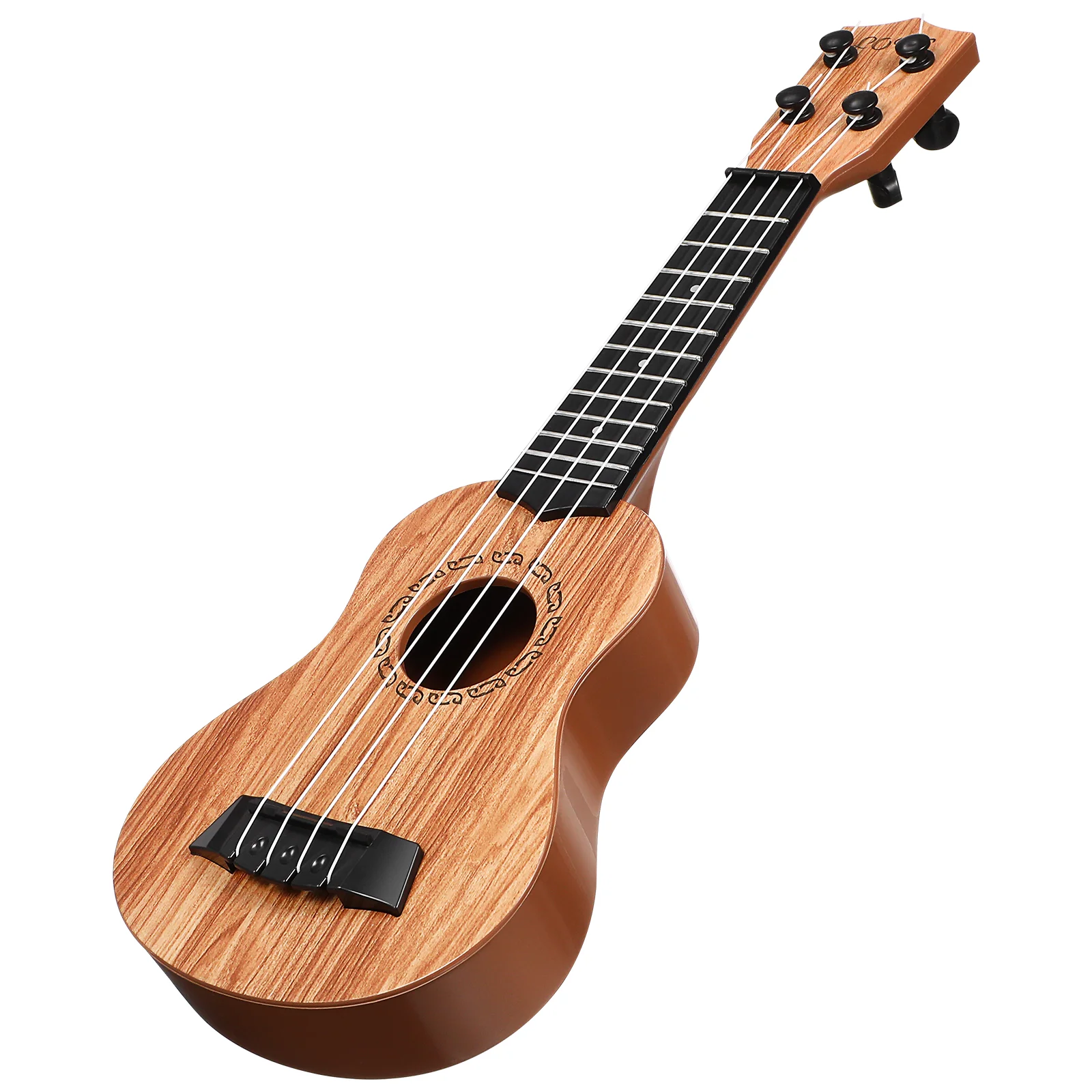

Children's Small Guitar 38cm Wooden Ukulele Toy for Beginners Kids Musical Instrument Lightweight Soprano Plastic Ukulele