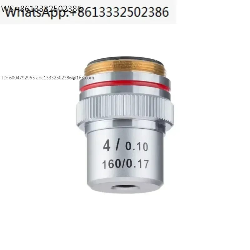 4X Achromatic Microscope Objective for Compound Microscopes A4X-V300