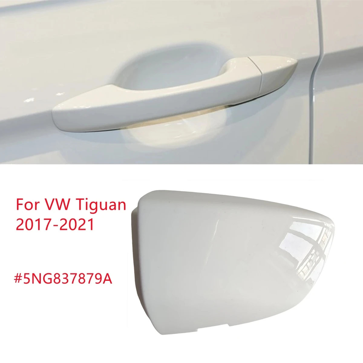 

5NG837879A Front Left Driver Side Door Handle Lock Cylinder Key Cover For VW Tiguan AD MK2 Passat B8 R-Line 2017- 2021 5NN837879