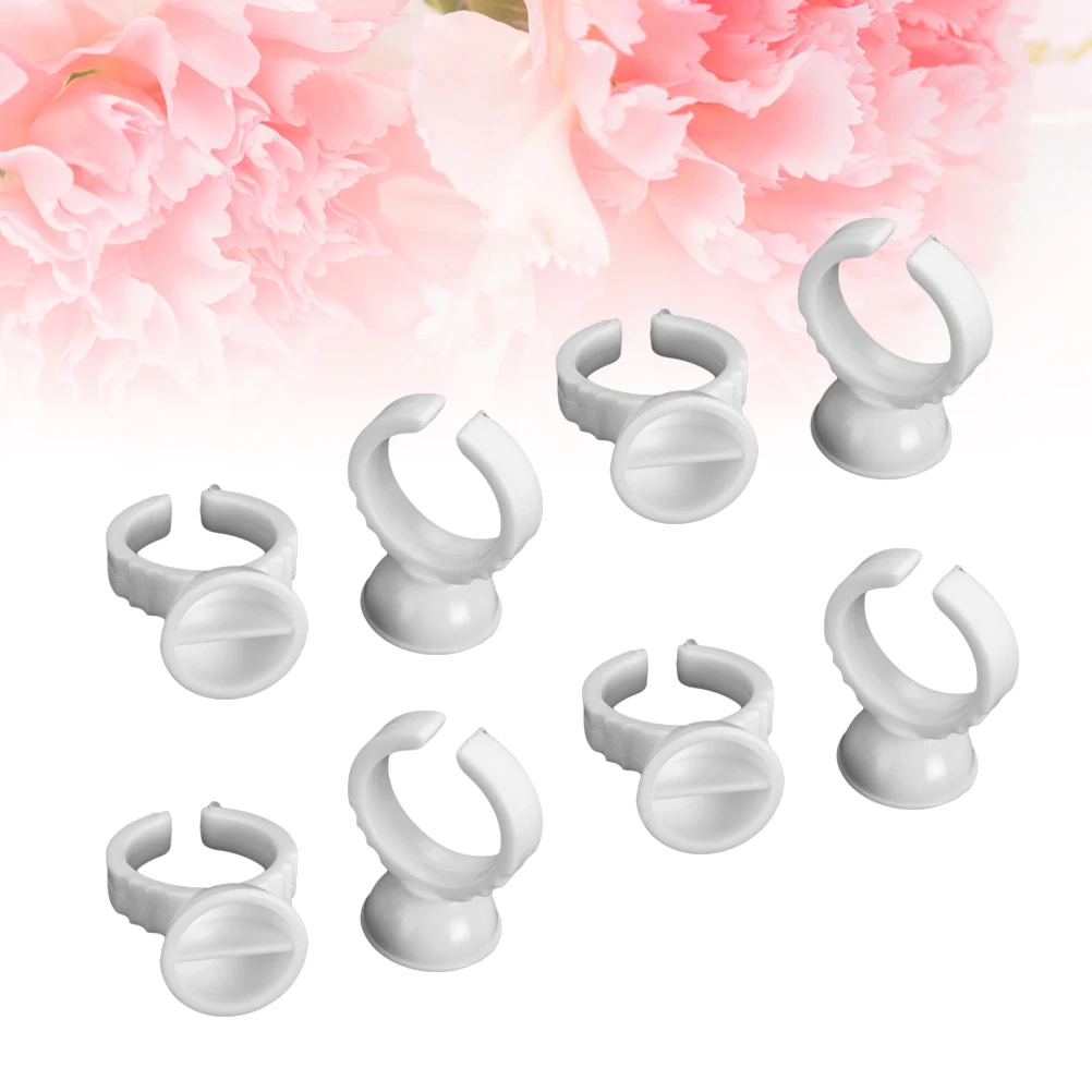 

100 Pcs Eyebrow Tattoo Ring Cup Supplies Makeup Kiss Rings The Pigment Container Ink Eyelash Bracket