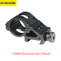 Nitecore GM02 Tactical Flashlight Mount Pistol Picatinny Rail Weaver Rail for Precise Series/ Chameleon Series/MT20C MH27 MH10