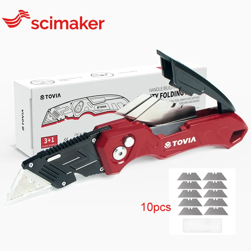 T TOVIA Zakmes Vervangbaar mes voor kabeldozen Kartonnen dozen Cutter Handvat Messen Outdoor Handgereedschap - afbeelding 1