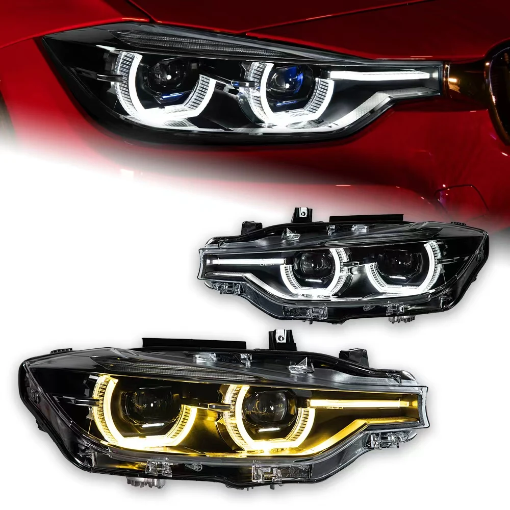 Car Lights For BMW F30 Laser Headlight Projector Lens 2013-2018 F31 LCI LED Head Lamp Car Styling Auto Accessory Dual Color DRL