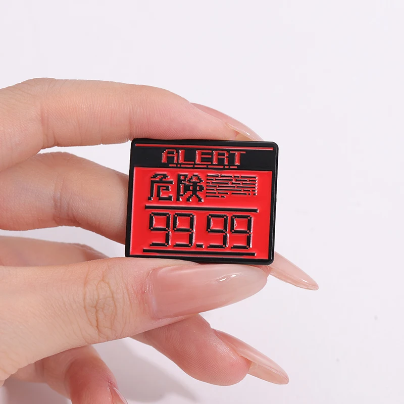 Adventure Fighting Game Badge Enamel Pin Custom Alert Evasion Jamming Metal Brooches Lapel Pin Backpack Jewelry Gift for Friends