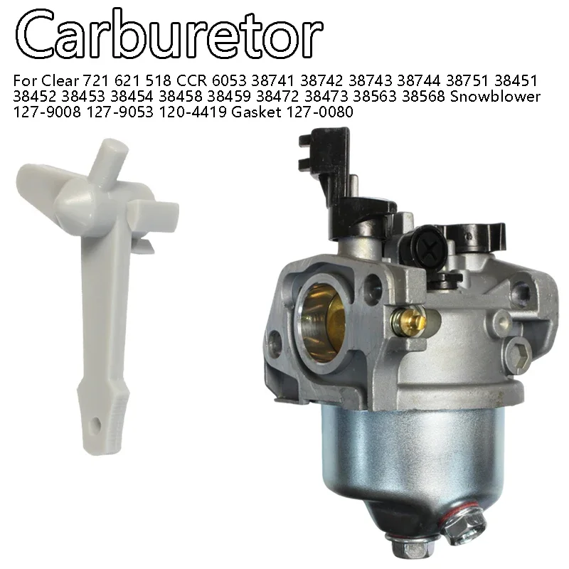 Carburetor for Clear 721 621 518 CCR 6053 Snowblower 127-9008 127-9053 120-4419 Gasket 127-0080 38451-38568 38741-38744 38751