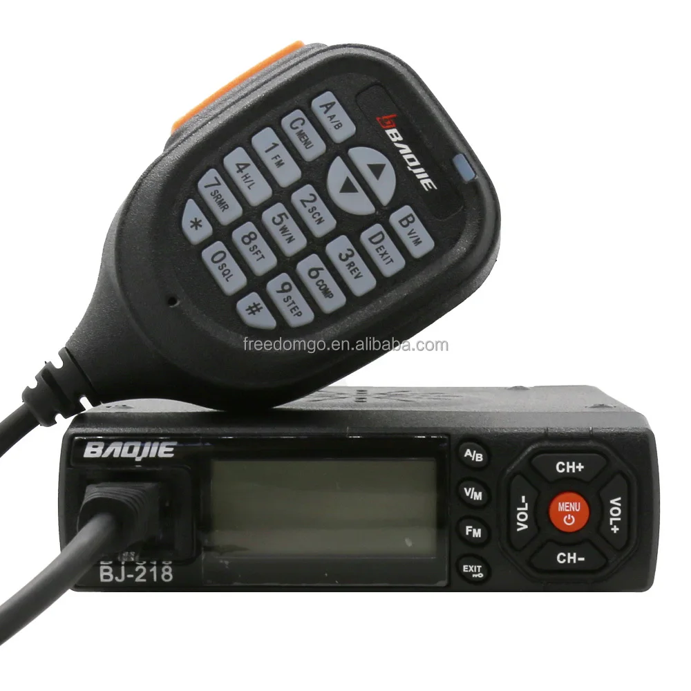 2022 Car radio intercom 30km rangevhf/uhf walkie talkie 20km range MINI dual band mobile radio BJ 218